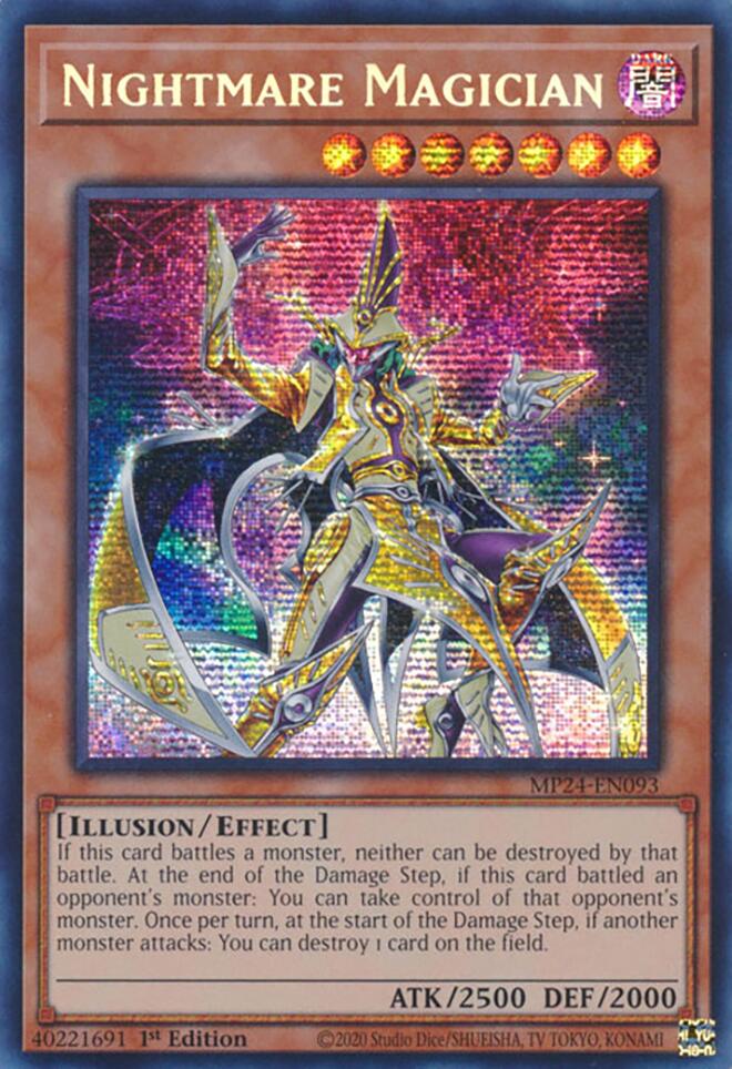 Nightmare Magician [MP24-EN093] Prismatic Secret Rare | Chromatic Games