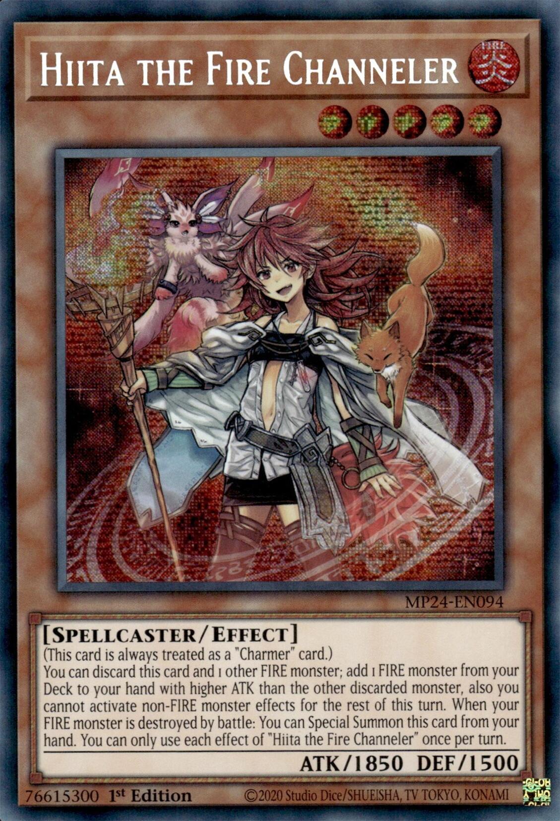 Hiita the Fire Channeler [MP24-EN094] Prismatic Secret Rare | Chromatic Games