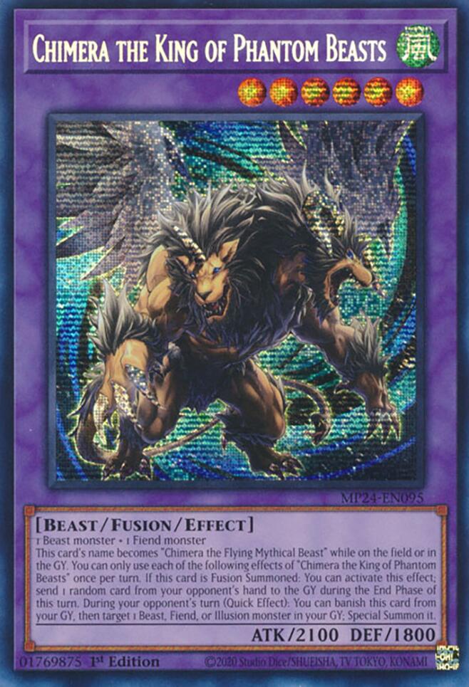 Chimera the King of Phantom Beasts [MP24-EN095] Prismatic Secret Rare | Chromatic Games