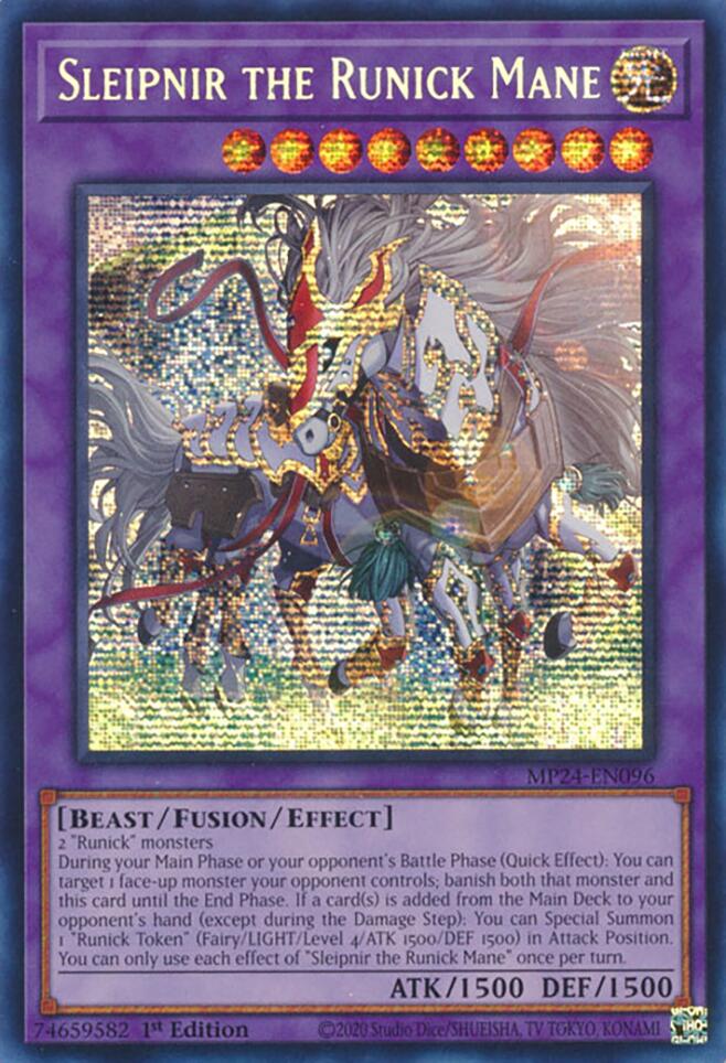 Sleipnir the Runick Mane [MP24-EN096] Prismatic Secret Rare | Chromatic Games