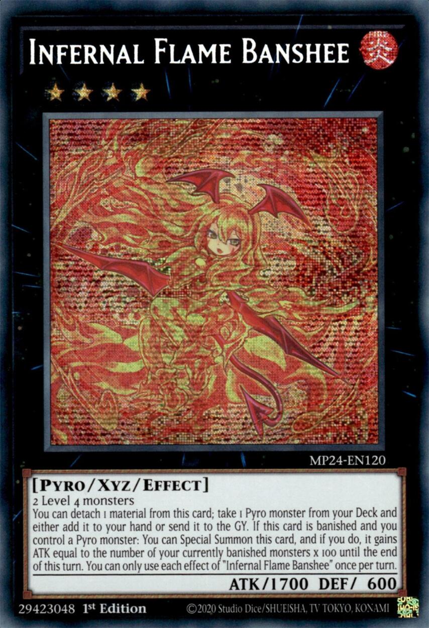 Infernal Flame Banshee [MP24-EN120] Prismatic Secret Rare | Chromatic Games