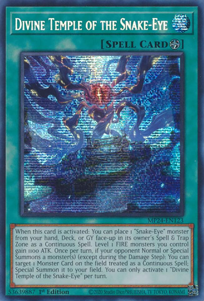 Divine Temple of the Snake-Eye [MP24-EN123] Prismatic Secret Rare | Chromatic Games