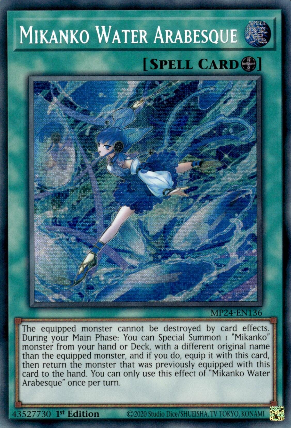 Mikanko Water Arabesque [MP24-EN136] Prismatic Secret Rare | Chromatic Games