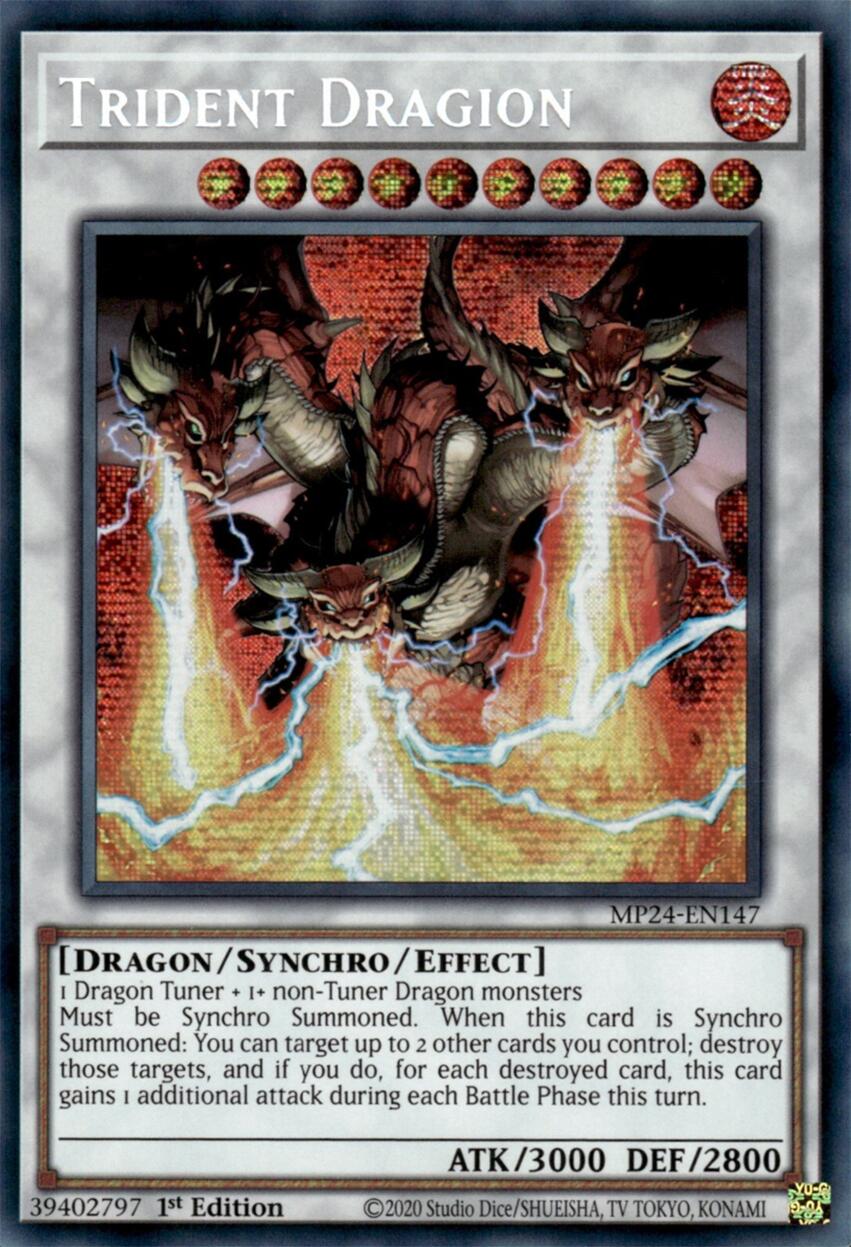 Trident Dragion [MP24-EN147] Prismatic Secret Rare | Chromatic Games