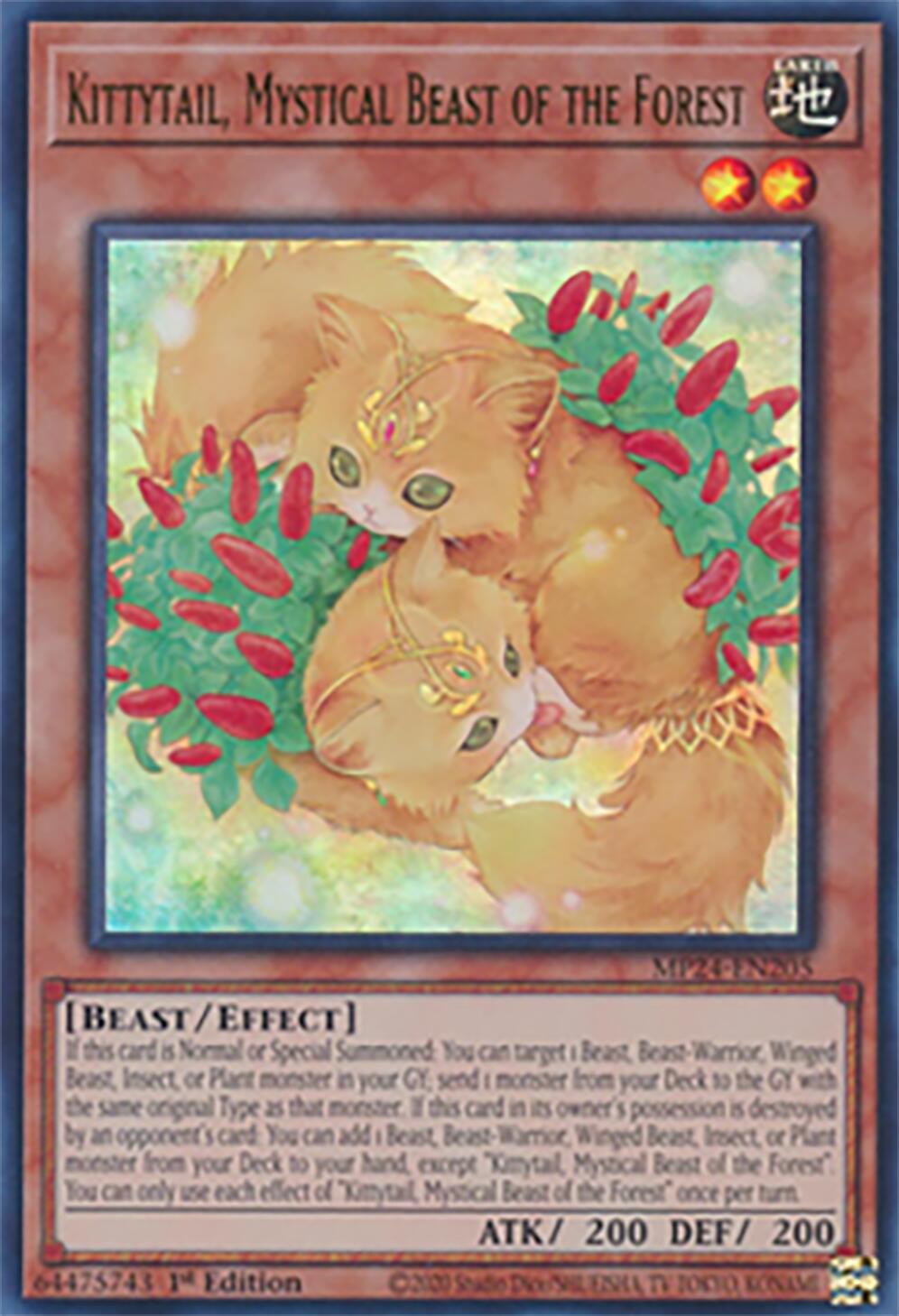 Kittytail, Mystical Beast of the Forest [MP24-EN205] Ultra Rare | Chromatic Games