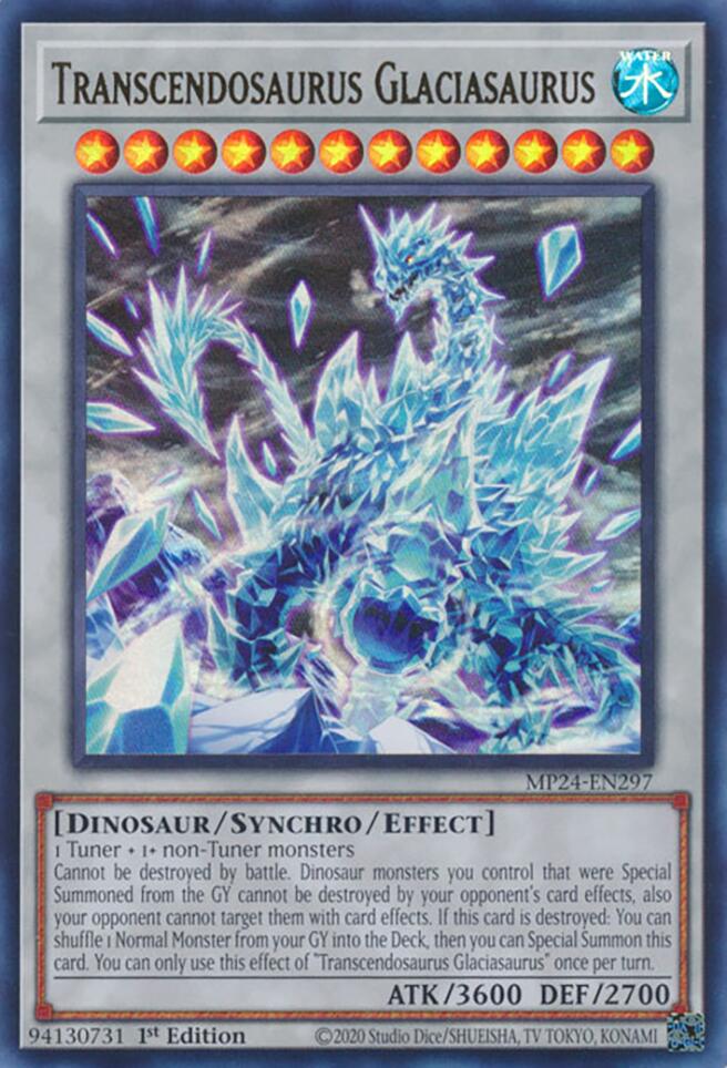 Transcendosaurus Glaciasaurus [MP24-EN297] Ultra Rare | Chromatic Games