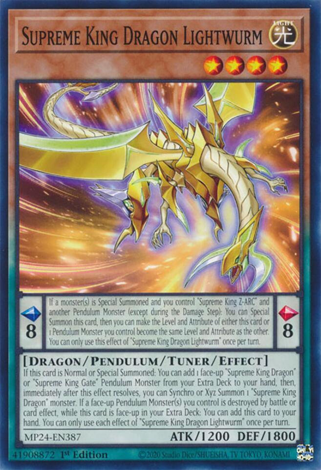 Supreme King Dragon Lightwurm [MP24-EN387] Common | Chromatic Games