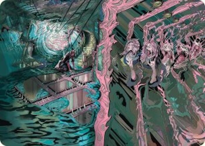Mirror Room // Fractured Realm Art Card [Duskmourn: House of Horror Art Series] | Chromatic Games