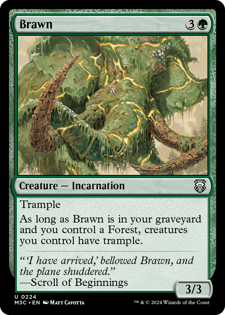 Brawn (Ripple Foil) [Modern Horizons 3 Commander] | Chromatic Games