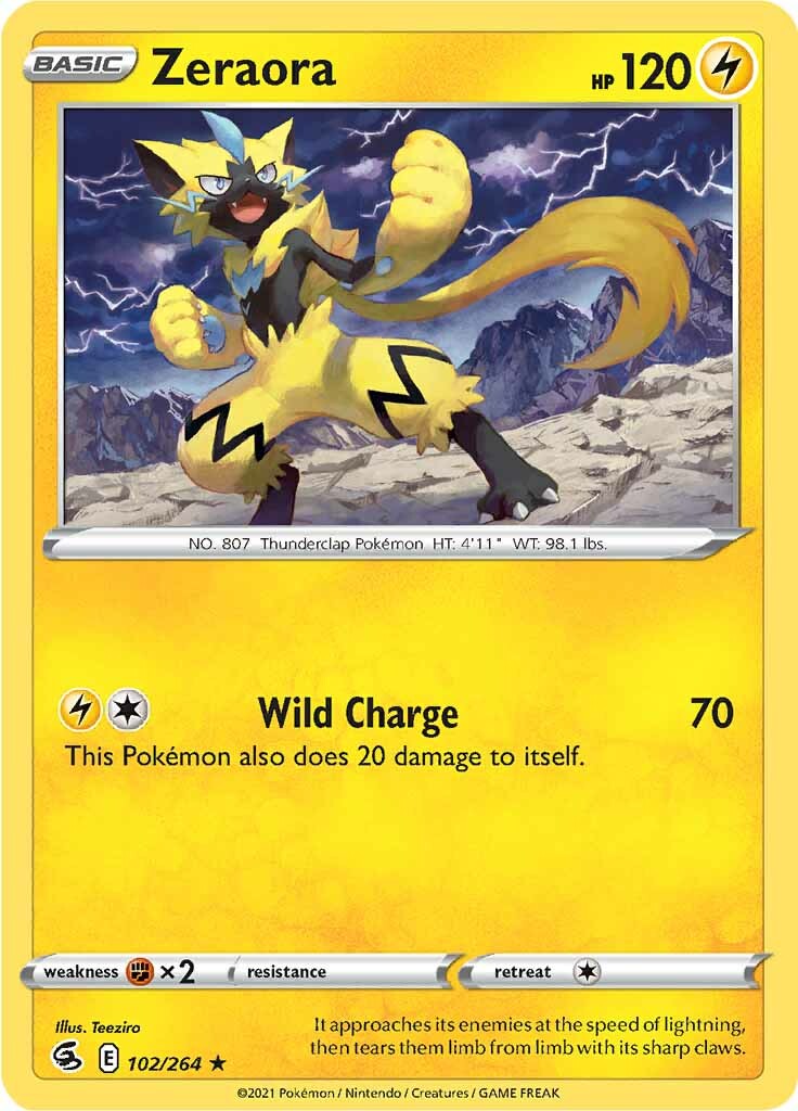 Zeraora (102/264) [Sword & Shield: Fusion Strike] | Chromatic Games