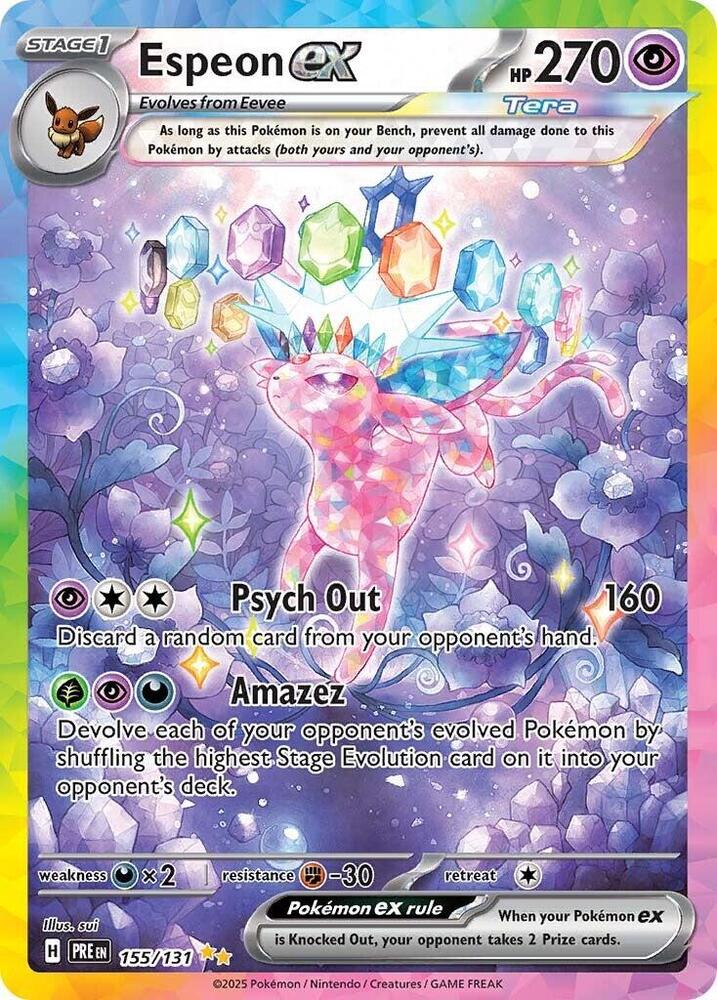 Espeon ex (155/131) [Scarlet & Violet: Prismatic Evolutions] | Chromatic Games