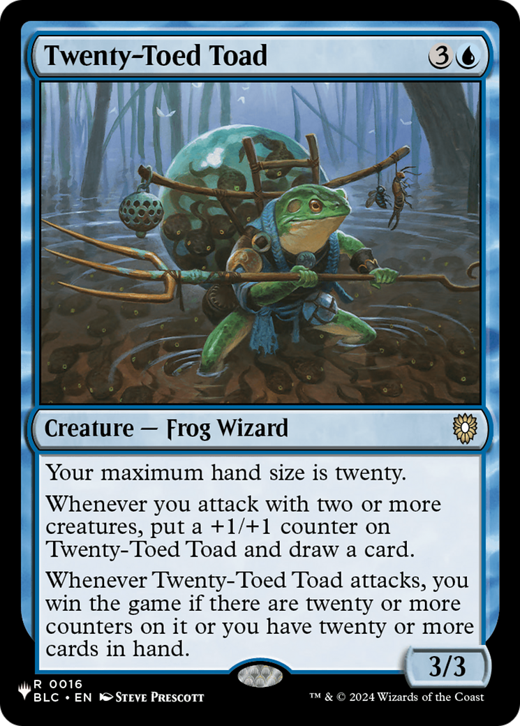 Twenty-Toed Toad [The List] | Chromatic Games