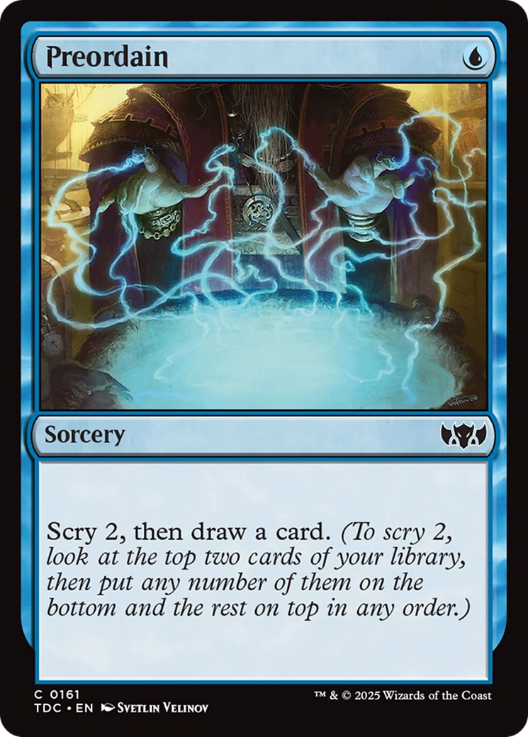 Preordain [Tarkir: Dragonstorm Commander] | Chromatic Games