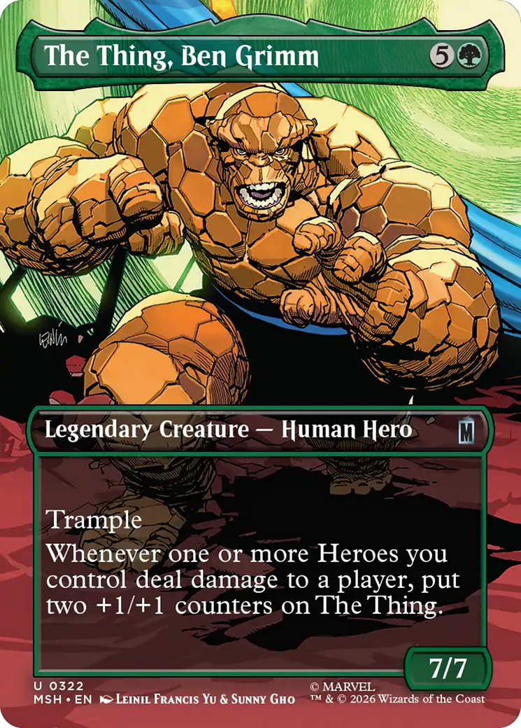 The Thing, Ben Grimm (Borderless) [Marvel Super Heroes] | Chromatic Games