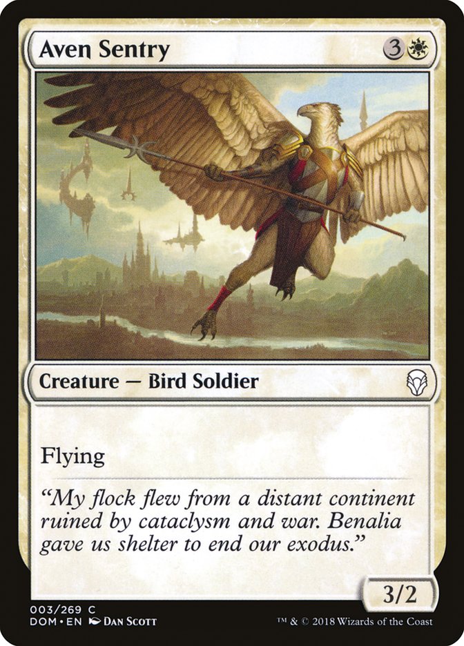 Aven Sentry 3/269 (Dominaria)  | Chromatic Games