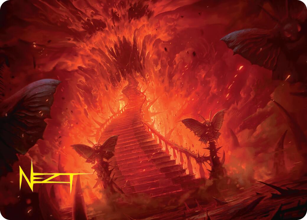Mountain Art Card (Gold-Stamped Signature) [Duskmourn: House of Horror Art Series] | Chromatic Games