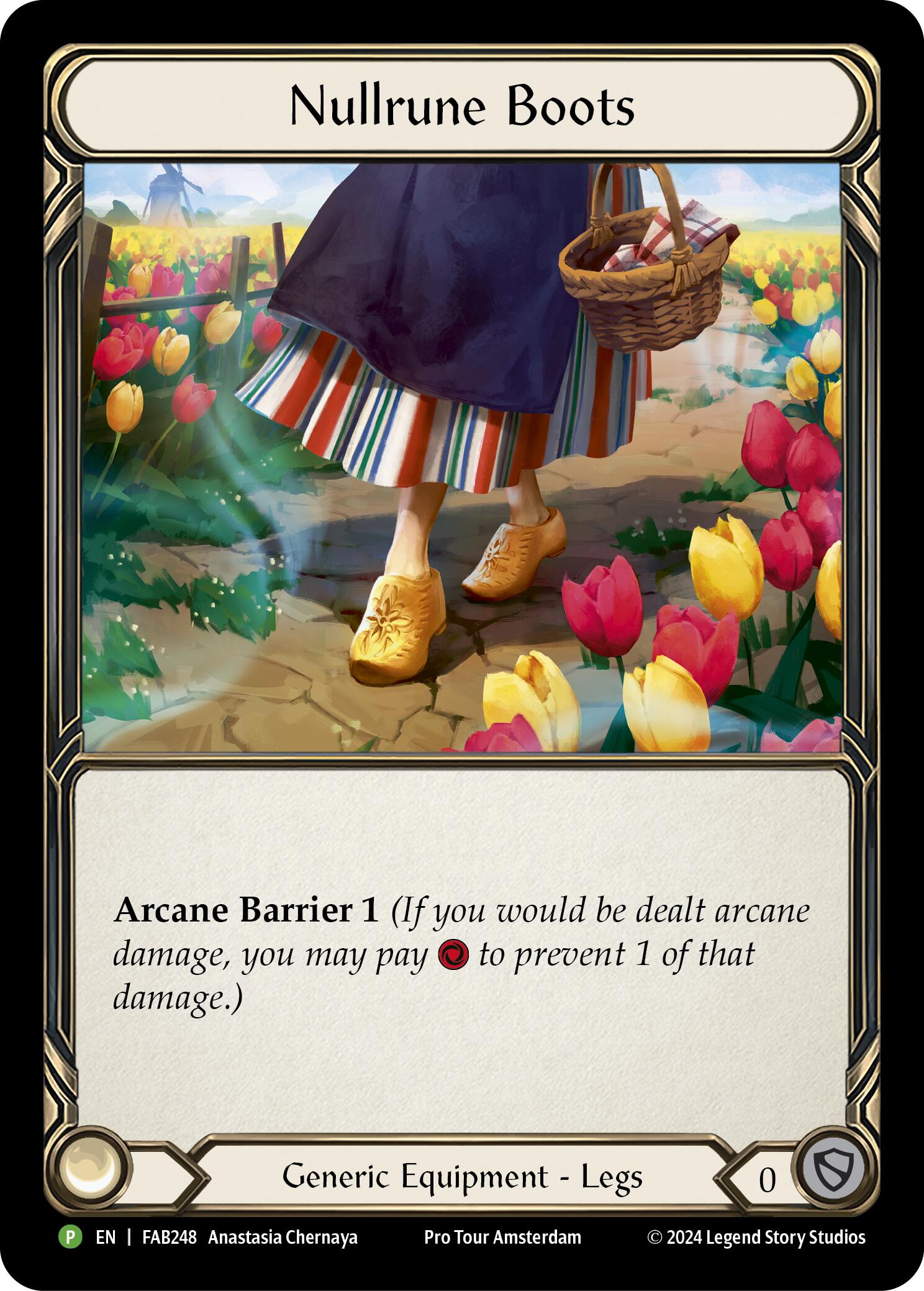 Nullrune Boots (Cold Foil) [FAB248] (Promo)  Rainbow Foil | Chromatic Games