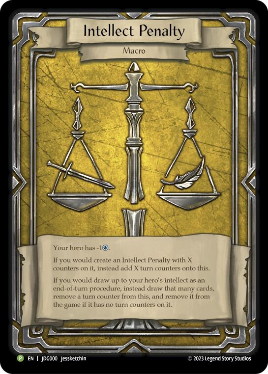 Intellect Penalty (Cold Foil) [JDG000] (Promo)  Rainbow Foil | Chromatic Games