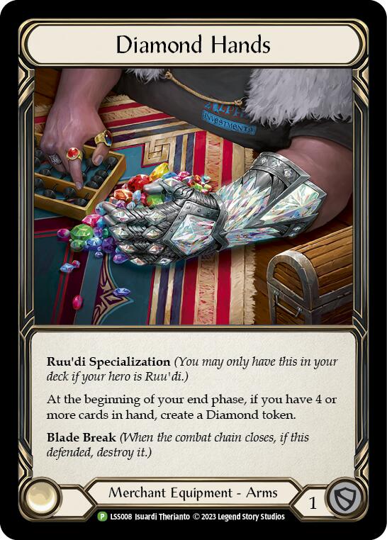 Diamond Hands (Cold Foil) [LSS008] (Promo)  Rainbow Foil | Chromatic Games