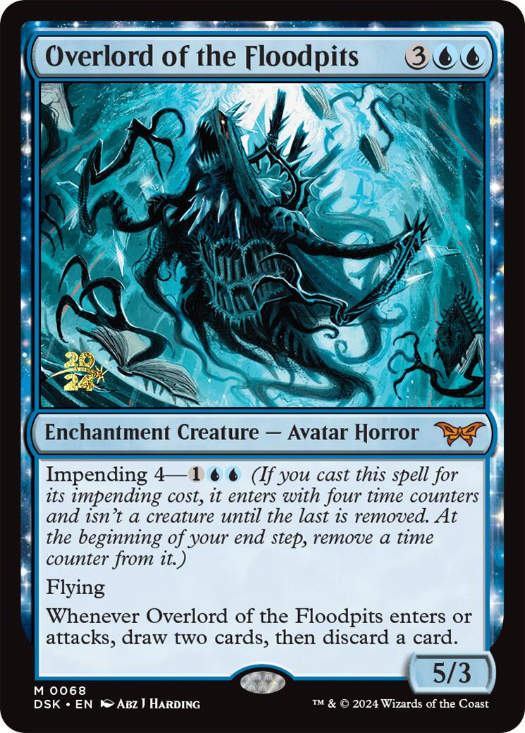 Overlord of the Floodpits [Duskmourn: House of Horror Prerelease Promos] | Chromatic Games