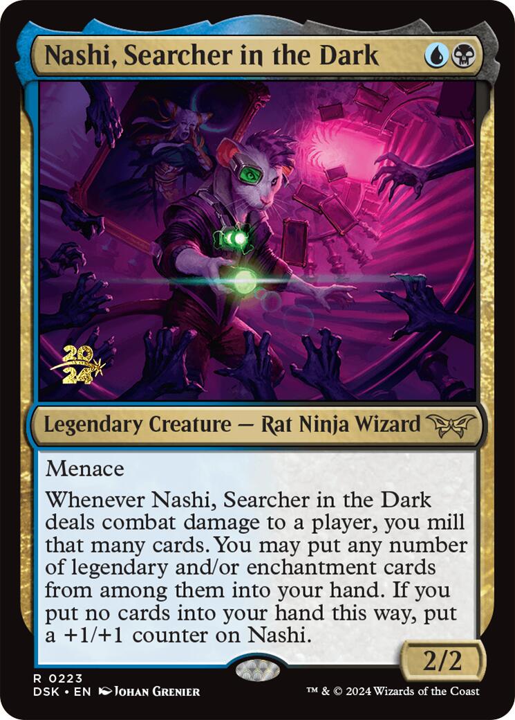 Nashi, Searcher in the Dark [Duskmourn: House of Horror Prerelease Promos] | Chromatic Games