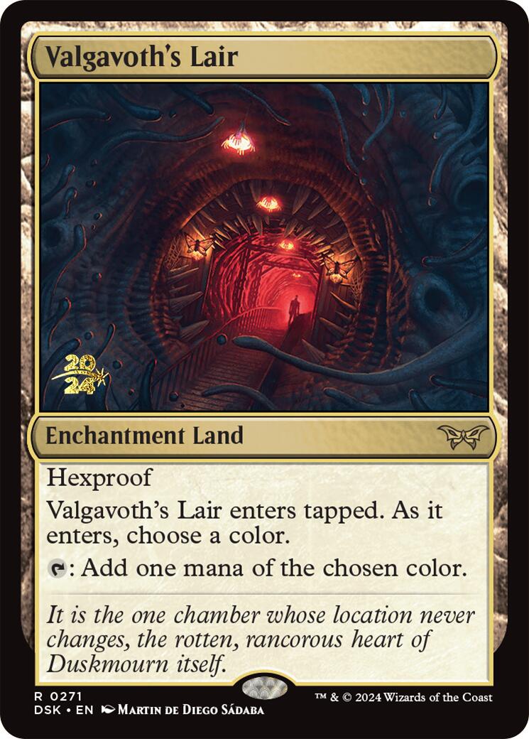 Valgavoth's Lair [Duskmourn: House of Horror Prerelease Promos] | Chromatic Games