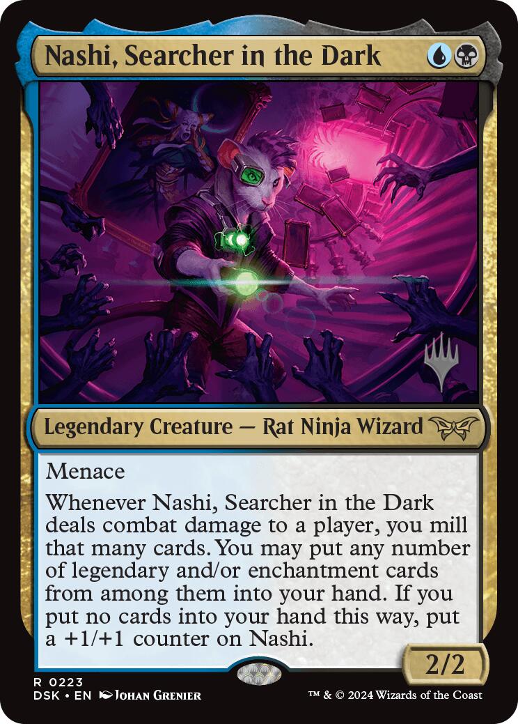 Nashi, Searcher in the Dark [Duskmourn: House of Horror Promos] | Chromatic Games