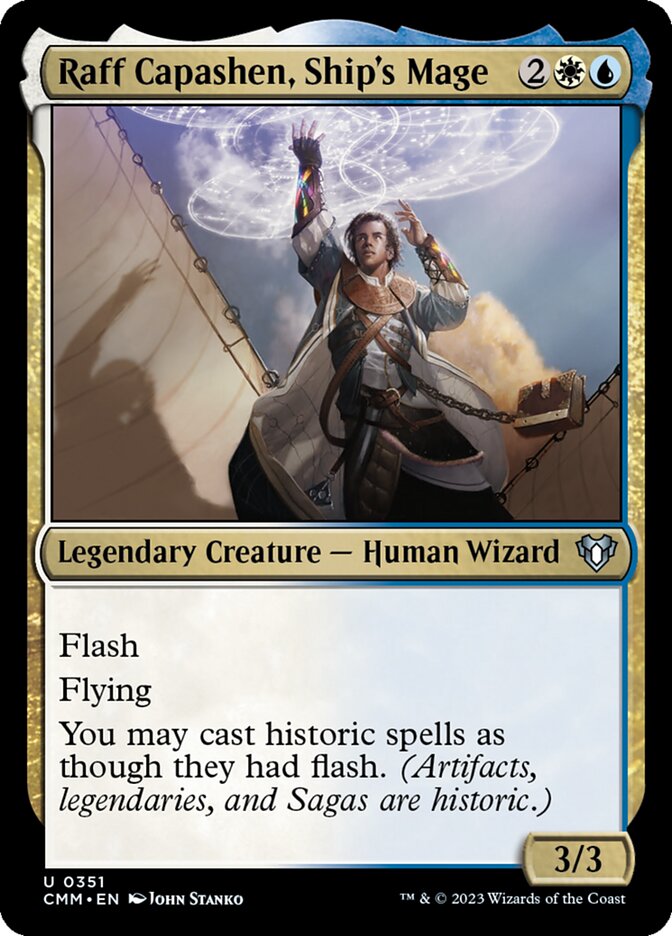 Raff Capashen, Ship's Mage 351/451 (Commander Masters)  | Chromatic Games