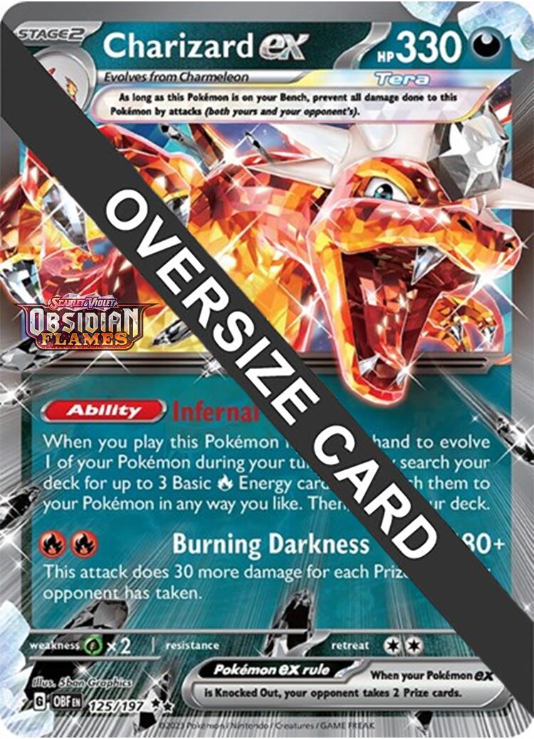 Charizard ex (125/197 - Jumbo Card) [Scarlet & Violet: Obsidian Flames] | Chromatic Games