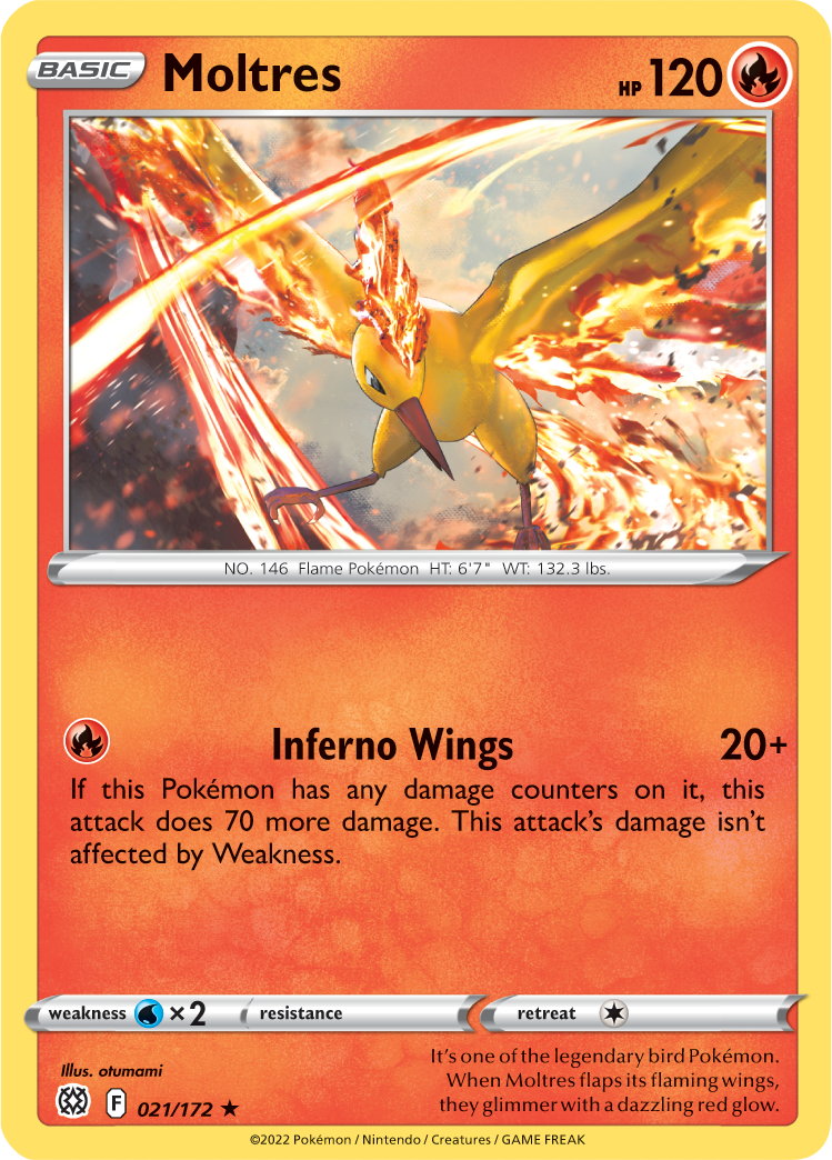 Moltres (021/172) [Sword & Shield: Brilliant Stars] | Chromatic Games