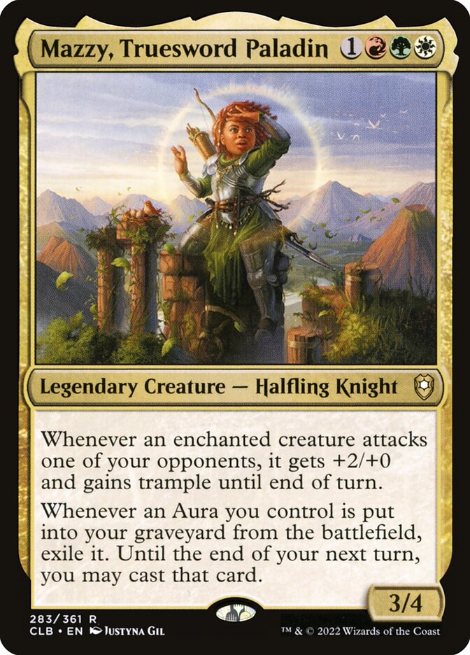 Mazzy, Truesword Paladin 283 (Commander Legends: Battle for Baldur's Gate)  - Foil | Chromatic Games