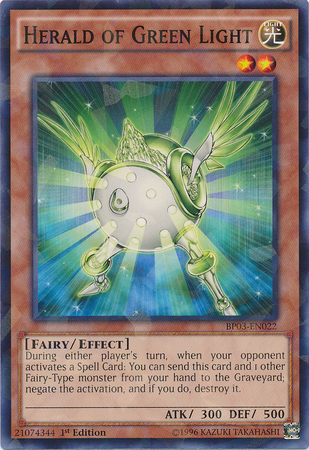 Herald of Green Light [BP03-EN022] Shatterfoil Rare | Chromatic Games