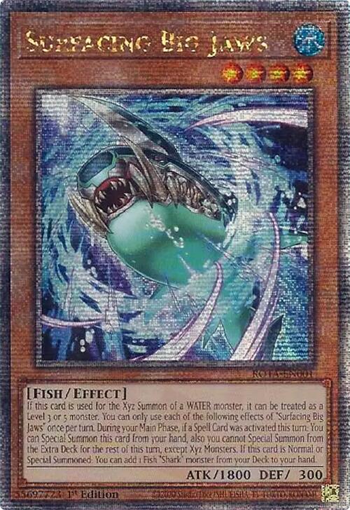 Surfacing Big Jaws (Quarter Century Secret Rare) [ROTA-EN001] Quarter Century Secret Rare | Chromatic Games