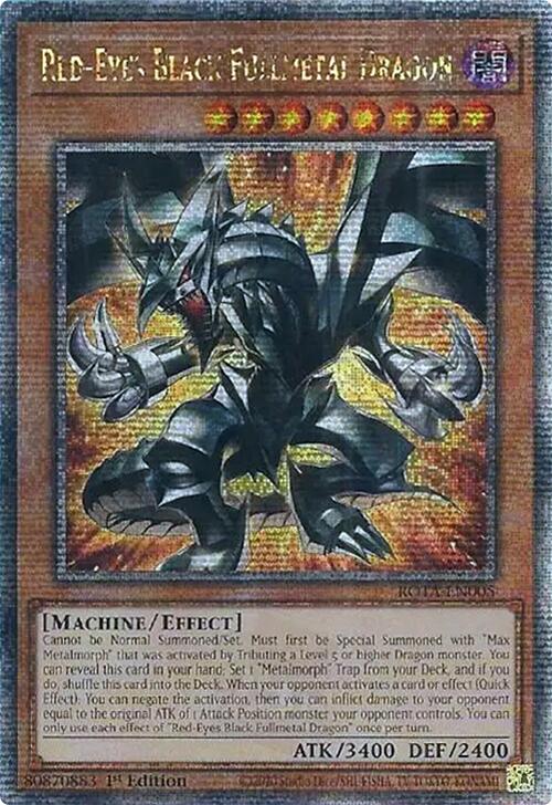 Red-Eyes Black Fullmetal Dragon (Quarter Century Secret Rare) [ROTA-EN005] Quarter Century Secret Rare | Chromatic Games