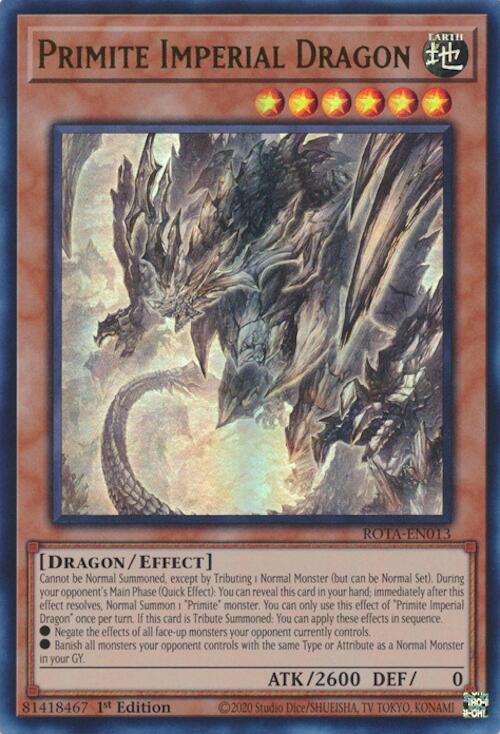 Primite Imperial Dragon [ROTA-EN013] Ultra Rare | Chromatic Games