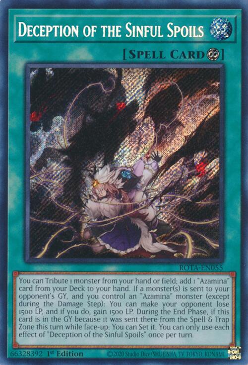 Deception of the Sinful Spoils [ROTA-EN055] Secret Rare | Chromatic Games
