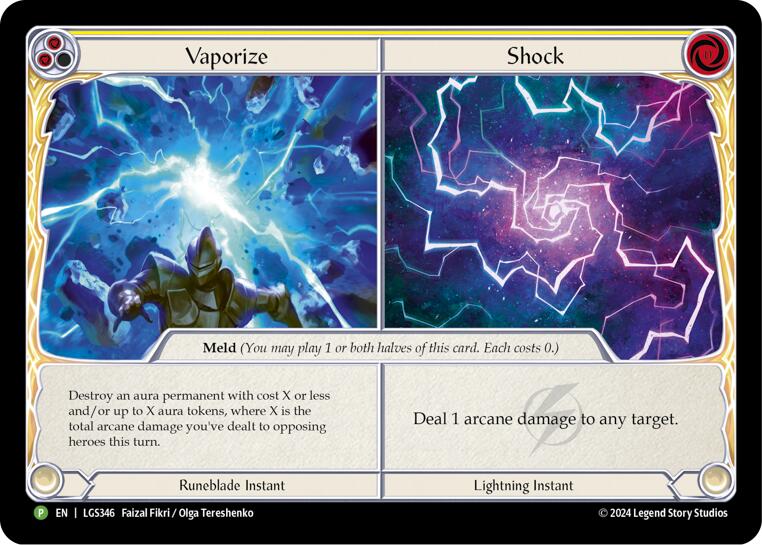 Vaporize // Shock [LGS346] (Promo)  Cold Foil | Chromatic Games