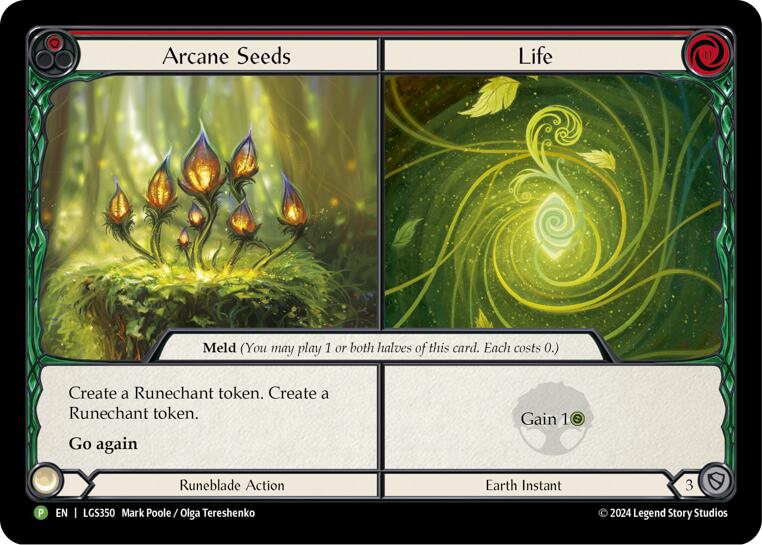 Arcane Seeds // Life - LGS350 [LGS350] (Promo)  Cold Foil | Chromatic Games