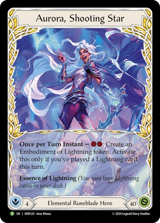 Aurora, Shooting Star - HER120 [HER120] (Promo)  Rainbow Foil | Chromatic Games