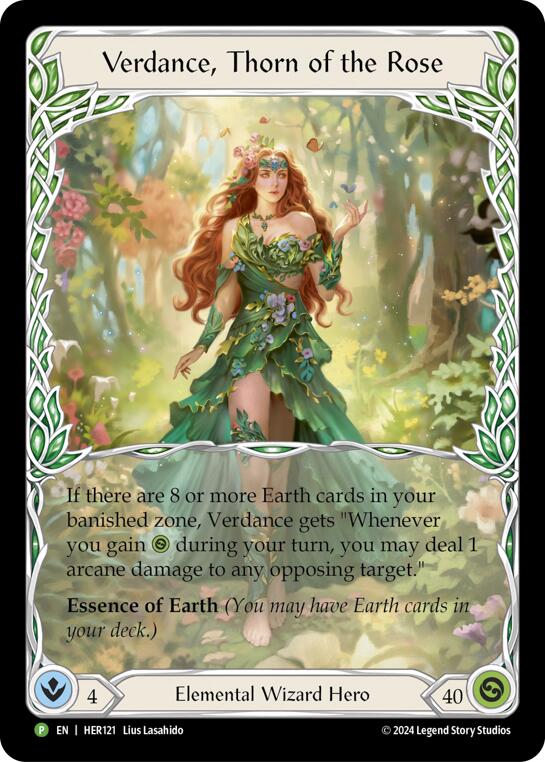 Verdance, Thorn of the Rose [HER121] (Promo)  Rainbow Foil | Chromatic Games