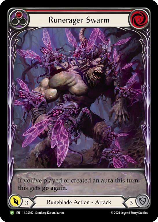Runerager Swarm (Red) [LGS362] (Promo)  Rainbow Foil | Chromatic Games