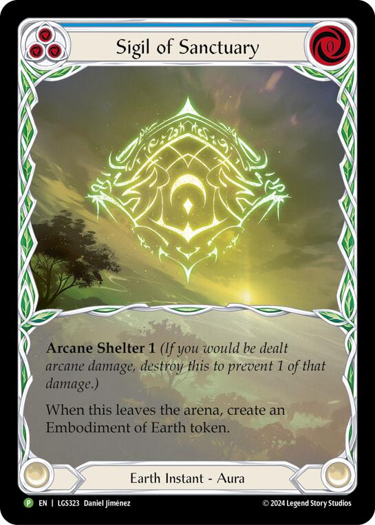 Sigil of Sanctuary (Extended Art) [LGS323] (Promo)  Rainbow Foil | Chromatic Games