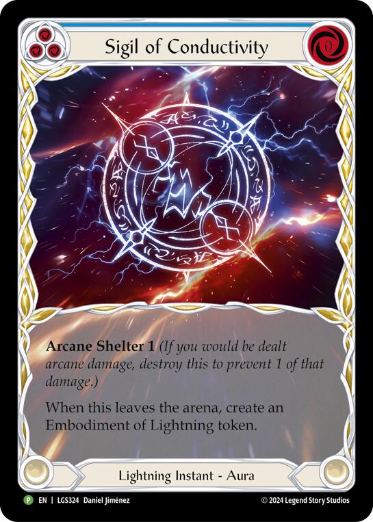Sigil of Conductivity (Extended Art) [LGS324] (Promo)  Rainbow Foil | Chromatic Games