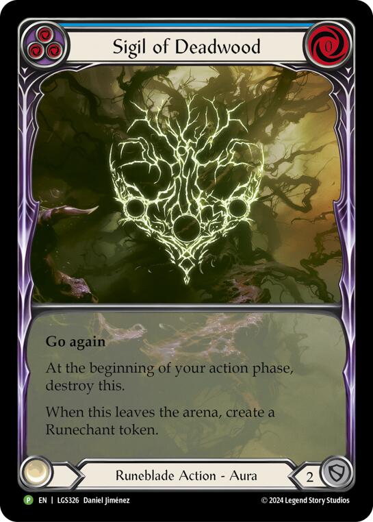 Sigil of Deadwood (Extended Art) [LGS326] (Promo)  Rainbow Foil | Chromatic Games