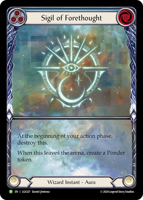 Sigil of Forethought (Extended Art) - LGS327 [LGS327] (Promo)  Rainbow Foil | Chromatic Games