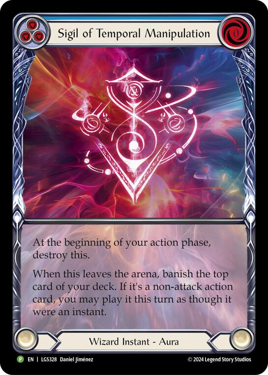 Sigil of Temporal Manipulation (Extended Art) - LGS328 [LGS328] (Promo)  Rainbow Foil | Chromatic Games