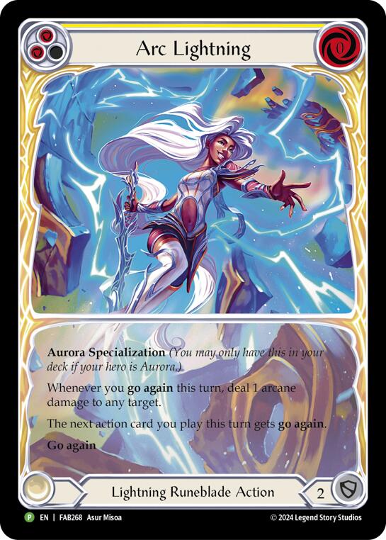 Arc Lightning (Extended Art) [FAB268] (Promo)  Rainbow Foil | Chromatic Games