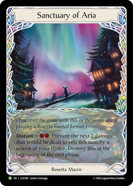 Sanctuary of Aria (Extended Art) [LGS309] (Promo)  Cold Foil | Chromatic Games