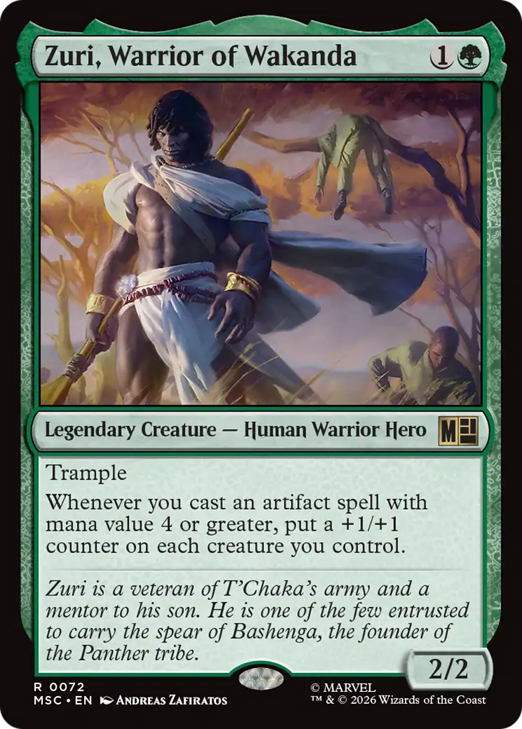 Zuri, Warrior of Wakanda (Surge Foil) [Marvel Super Heroes Commander] | Chromatic Games