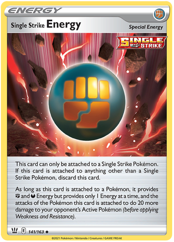 Single Strike Energy (141/163) [Sword & Shield: Battle Styles] | Chromatic Games